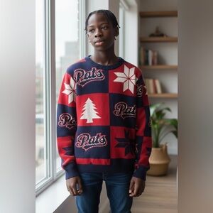 Regina Pats Pullover Crew Neck Christmas Sweater - Measurements S